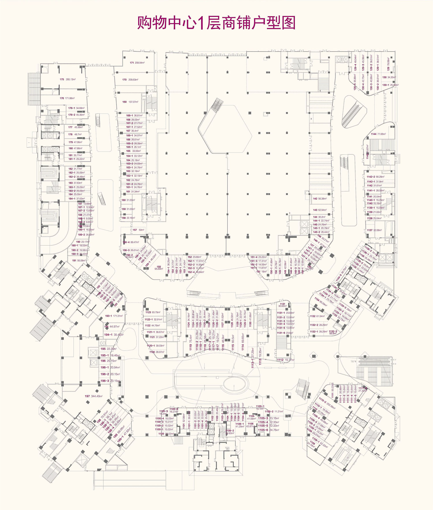 商铺户型图(一层)
